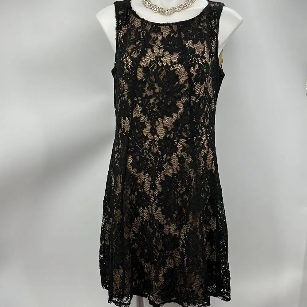 Apt 9 Black Lace Whimsigoth New Sleeveless Dress
